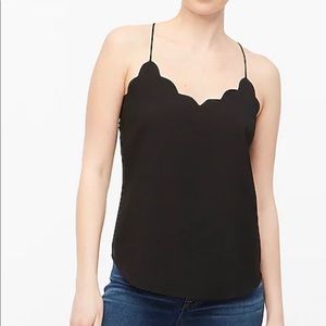 JCrew Scalloped cami top